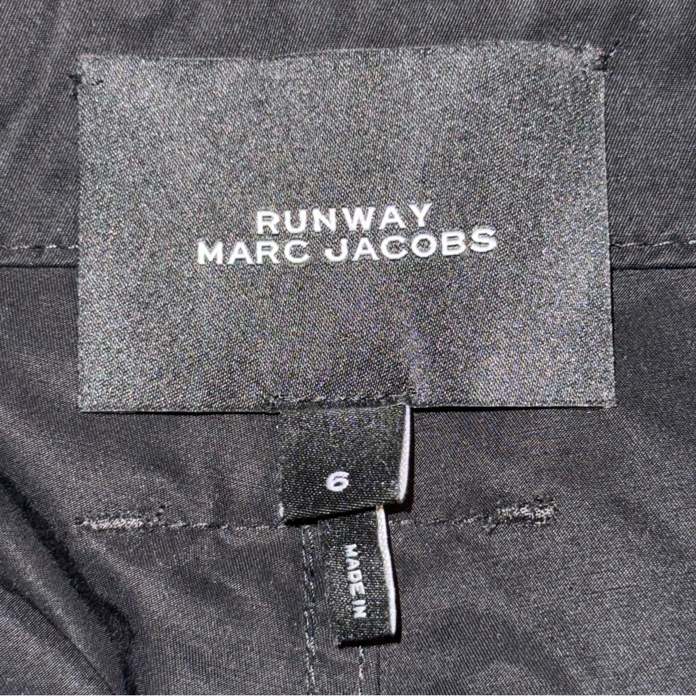 Marc Jacobs runway high-waisted flare leg black cargo pants - Picture 9 of 11